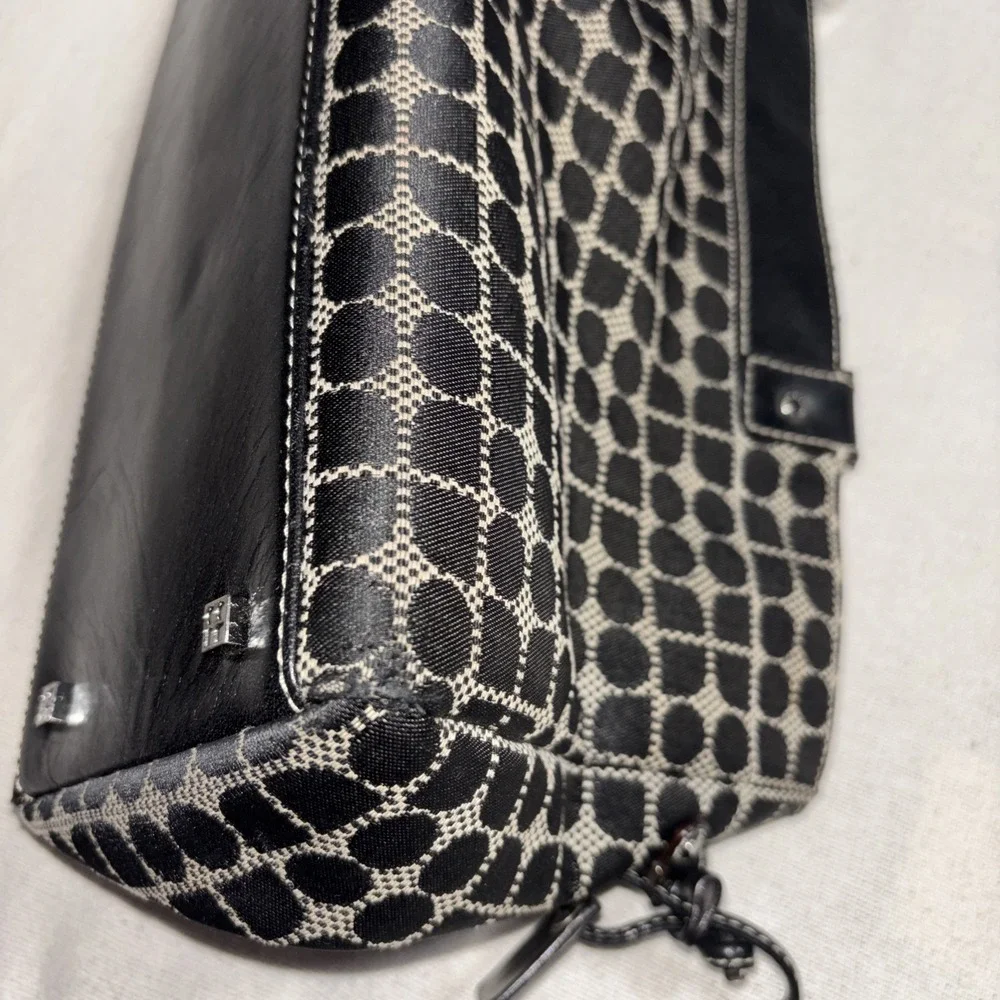 Kate Spade Classic Noel Print Black Satchel‎  Shoulder Bag